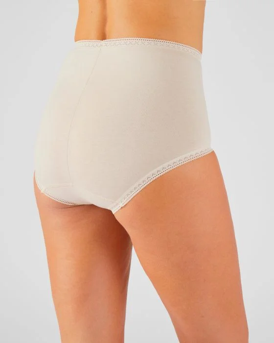 Lot de 3 culottes maxi coton stretch + 1 GRATUITE.