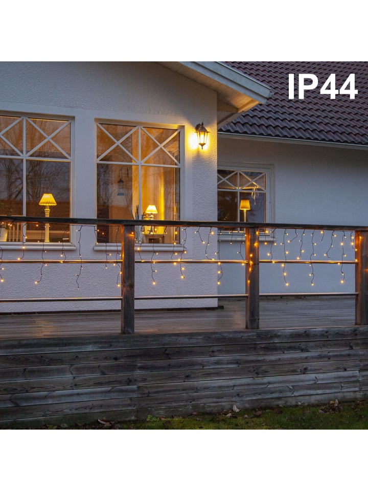 STAR Trading LED Lichtervorhang ,Golden Warm White', 480 LEDs, 12m in Schwarz günstig kaufen onesize