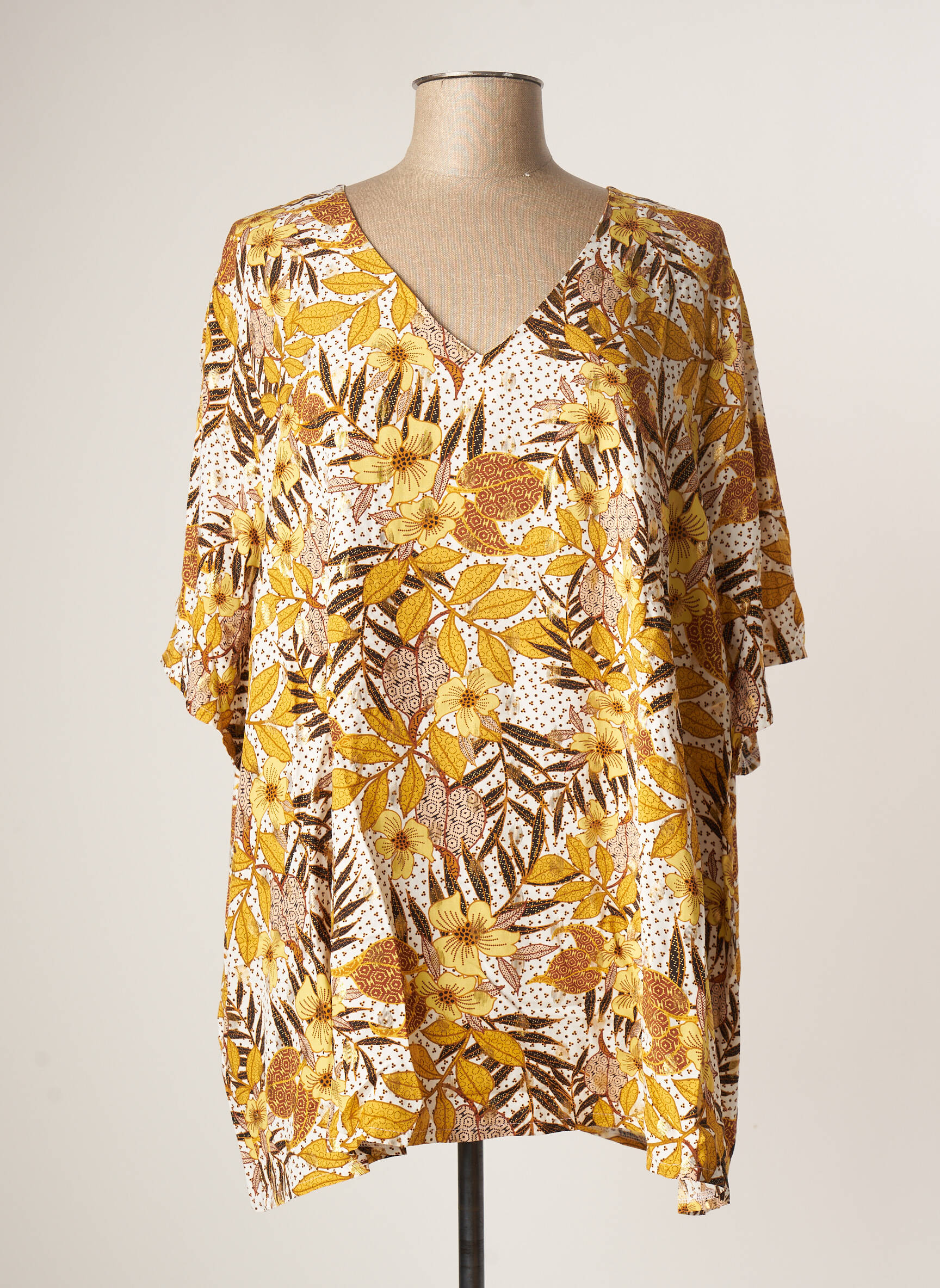 Aprico Tuniquemanchecourte Femme couleur jaune