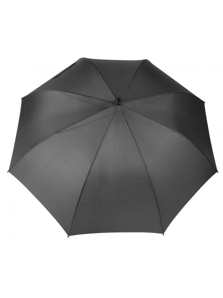 COFI 1453 Fiberglasstockschirm  ø130 cm Schwarz in Schwarz günstig kaufen 130 cm