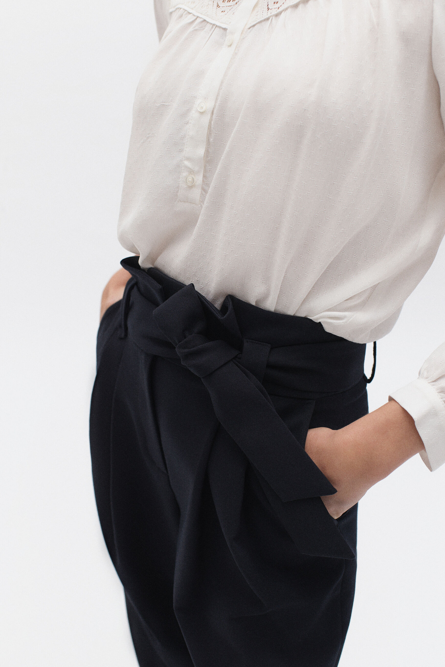 pantalon billy bleu marine femme