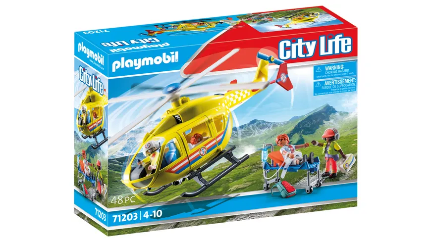 PLAYMOBIL 71203 - City Life - Rettungshelikopter