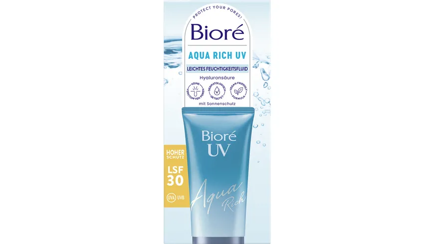 BIORÉ Aqua Rich UV Leichtes Feuchtigkeitsfluid LSF30 50 ml