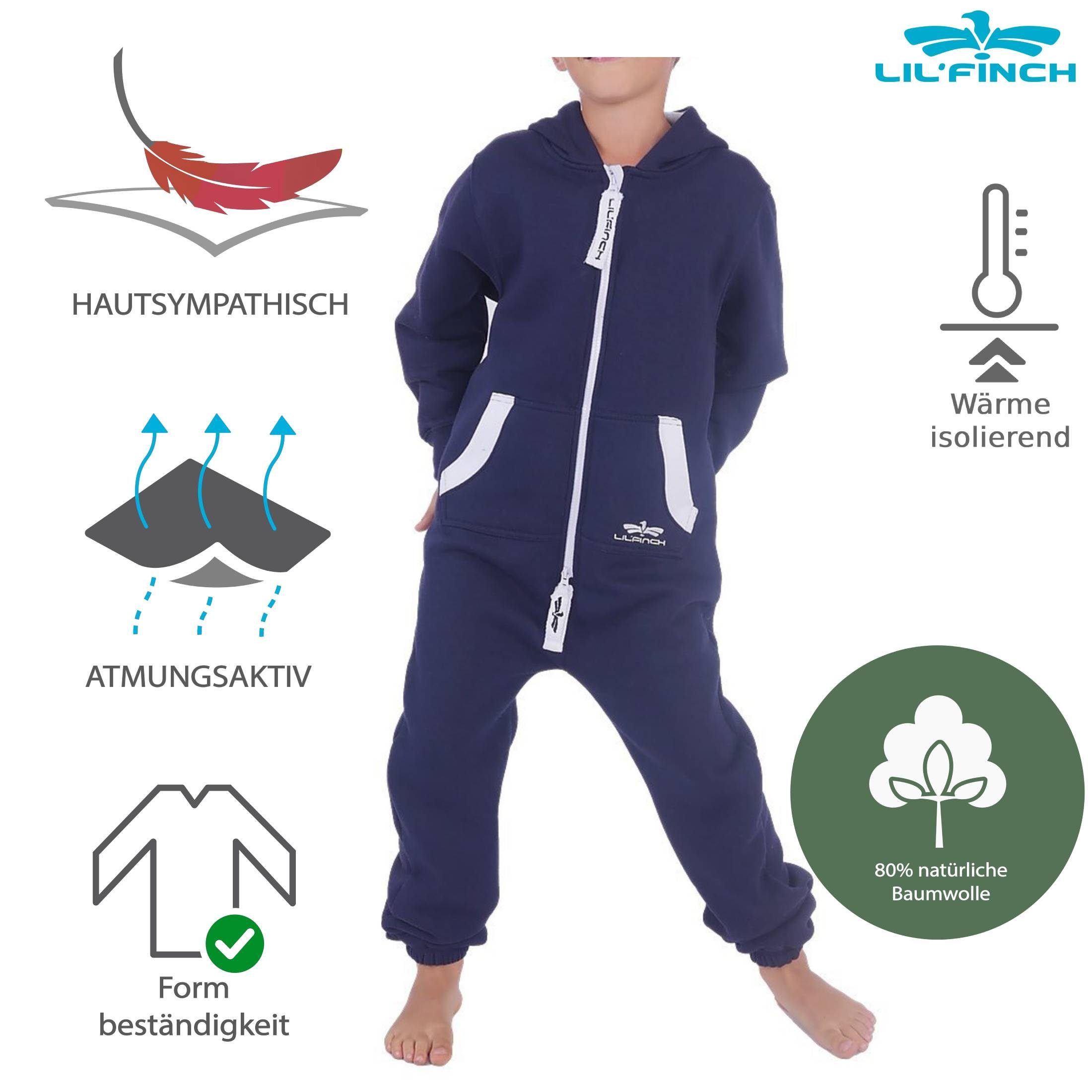 LIL'FINCH Jumpsuit LFV2 Kinder Jungen Mädchen Overall Kids Jogger Onesie Anzug