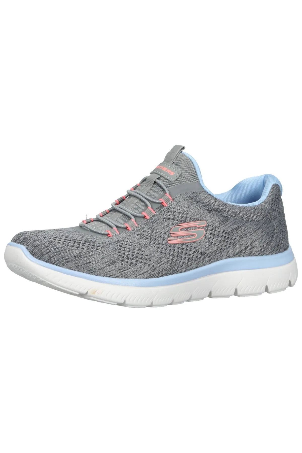 SKECHERS  Sneaker - Grau - Flacher Absatz