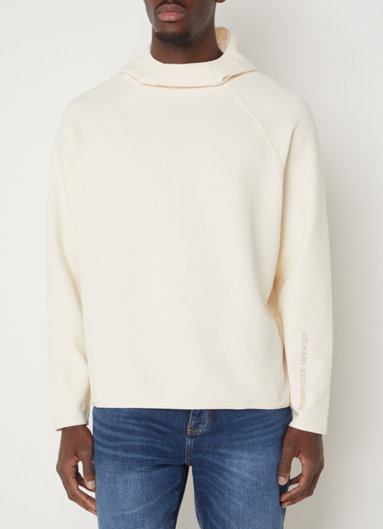 Felpa con cappuccio Armani Exchange strutturata ed elasticizzata