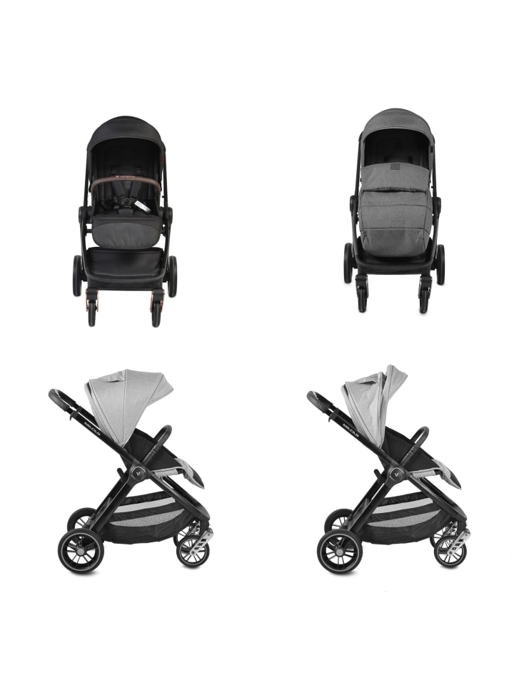 Cangaroo Kombikinderwagen Macan 2 in 1 in schwarz günstig kaufen onesize