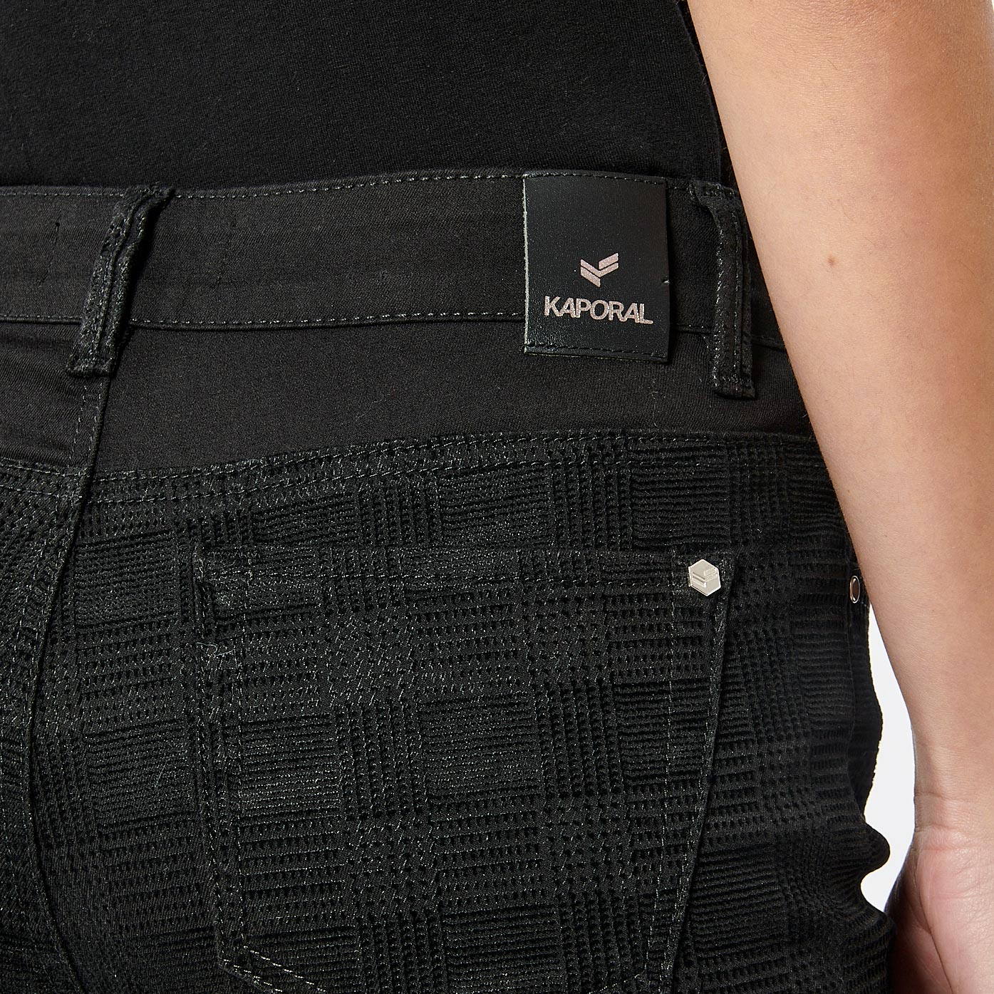 CAMIE  Jean slim noir femme