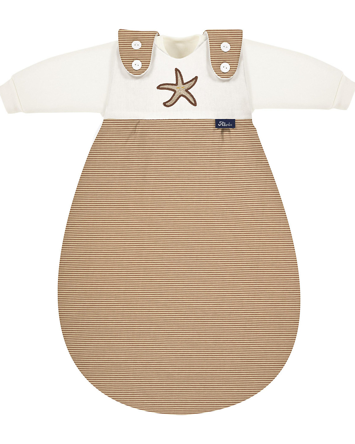 Baby-Mäxchen Schlafsack 3tlg. - TOG 2,5 - Starfish, 50/56