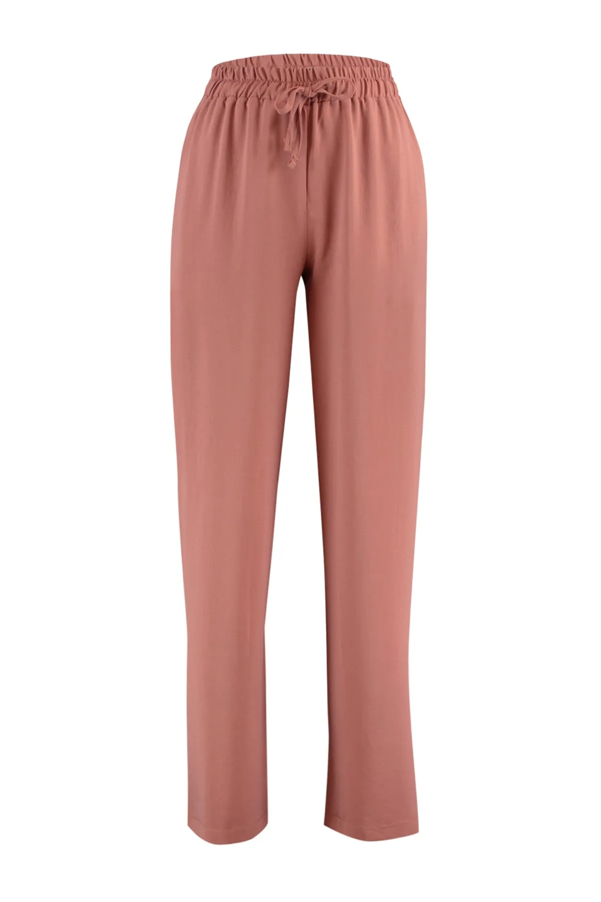 Trendyol Collection  Dusty Rose Webhose mit weitem Bein TWOSS21PL0248