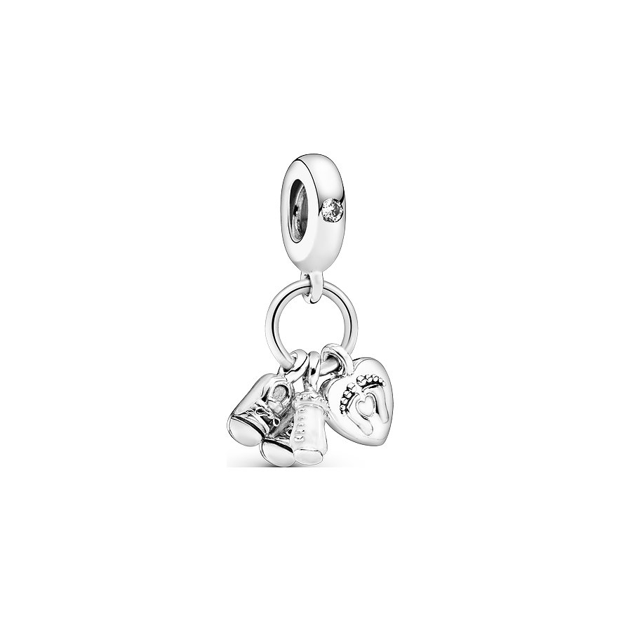 Pandora Charm Moments Nuckelflasche und Babyschuhe
