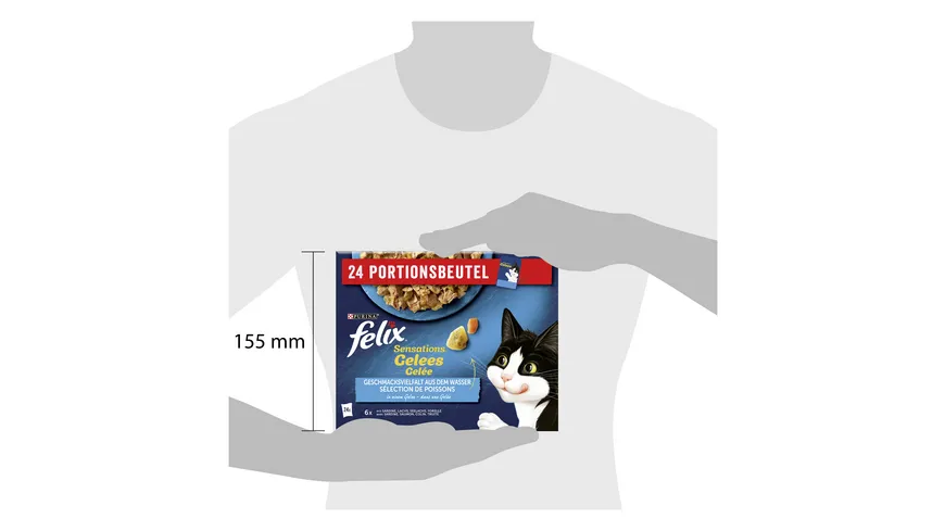 PURINA FELIX Sensations Gelees Geschmacksvielfalt aus dem Wasser 2040 g