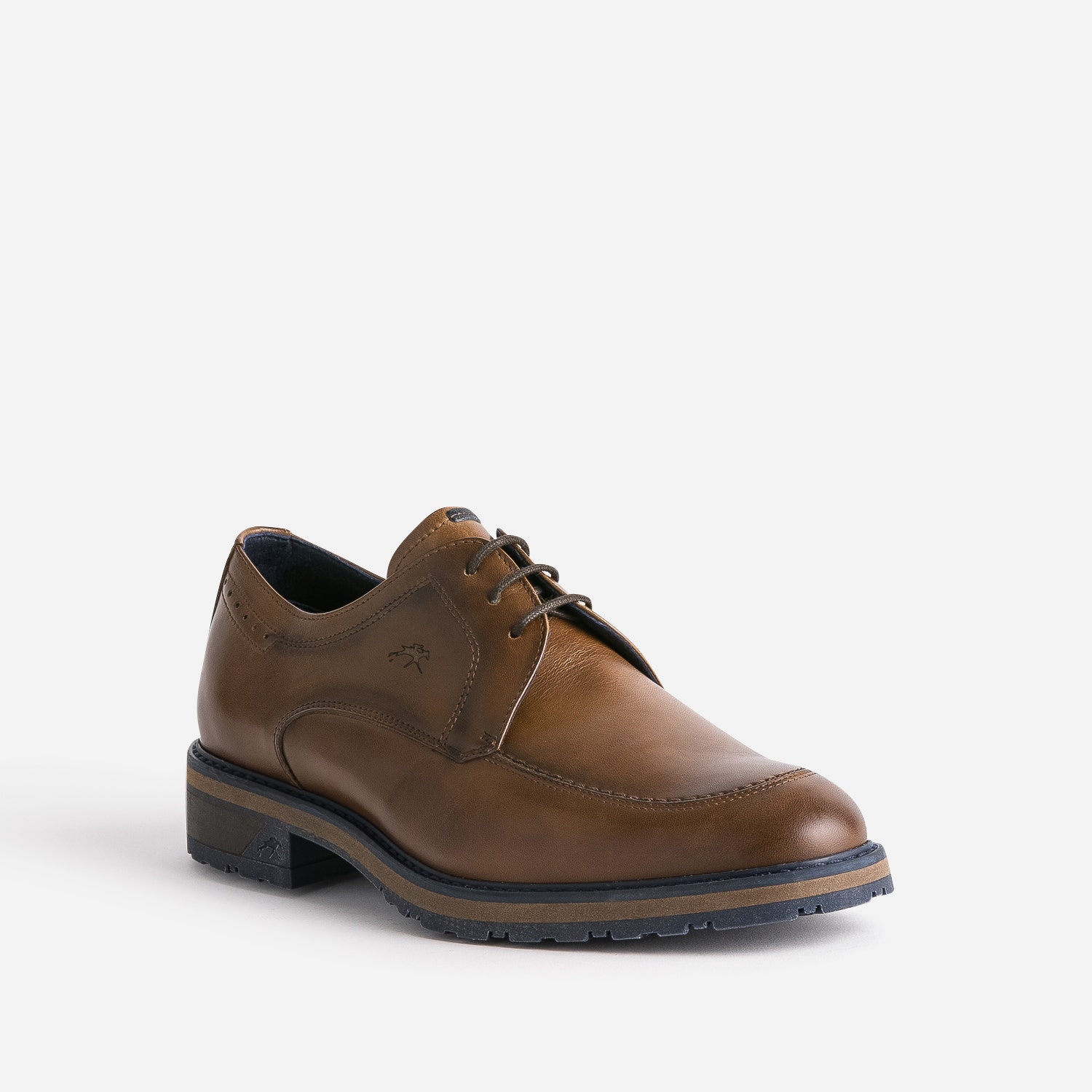 Derby FLUCHOS marron clair en cuir