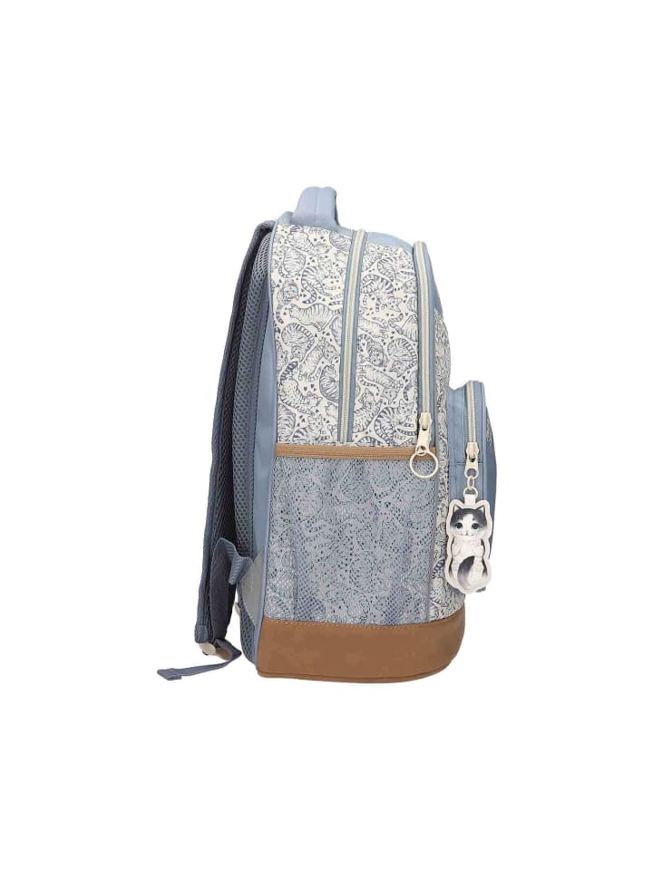 Depesche Schulrucksack TEAM TEDDY TOPModel 21 x 34 x 44 cm in blau-beige günstig kaufen onesize