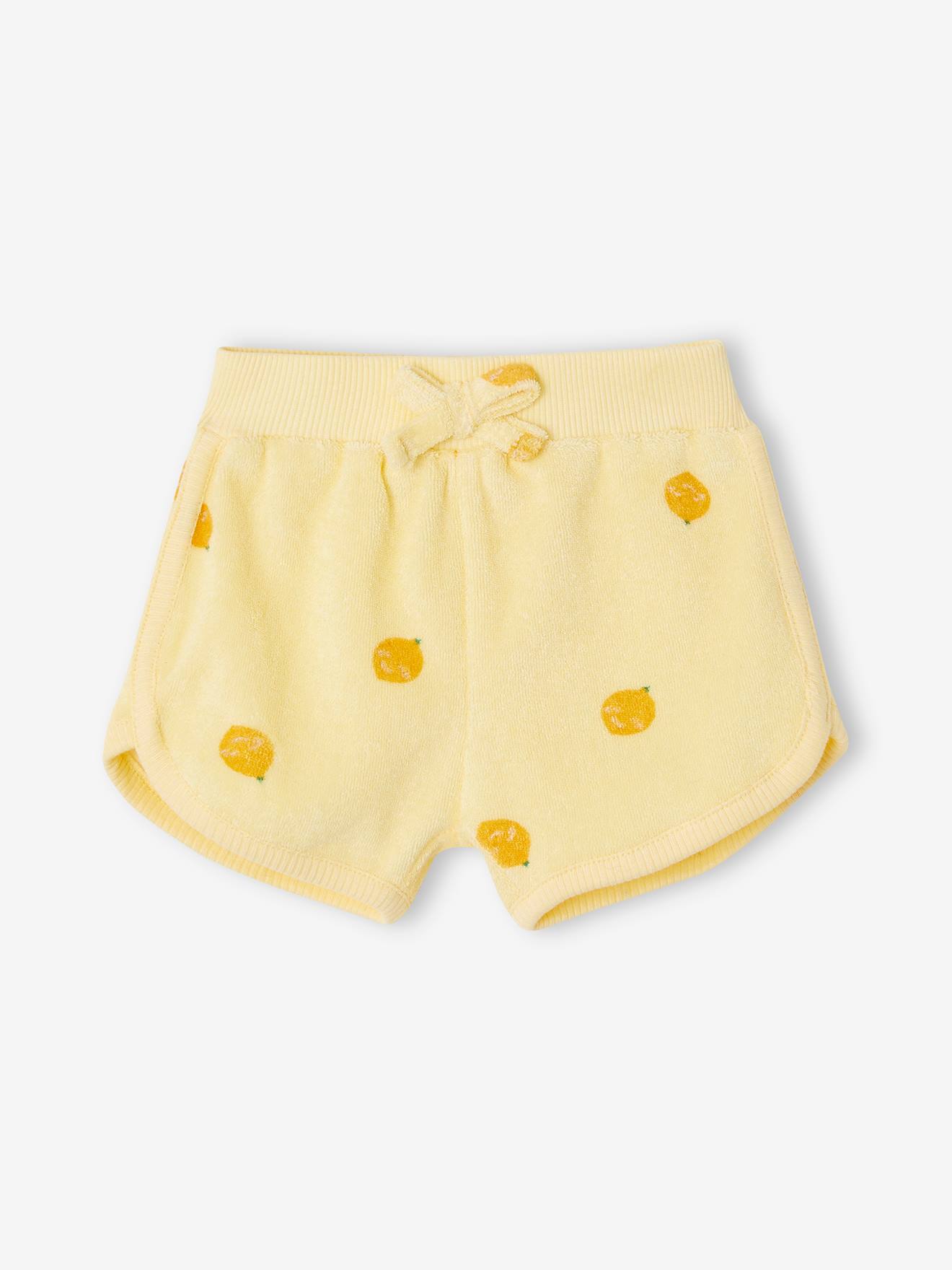Vertbaudet 4er-Pack Baby Shorts aus Frottee Oeko-Tex - hellrosa