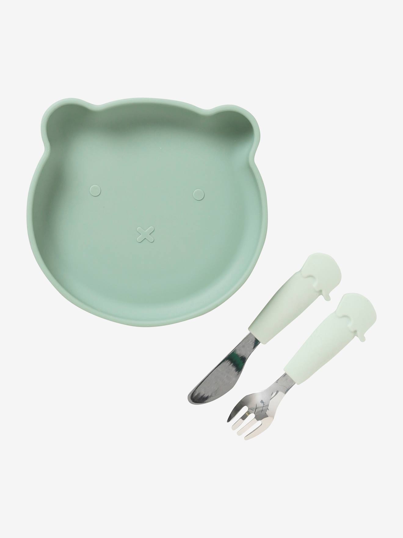 Coffret repas en silicone Ours caramel