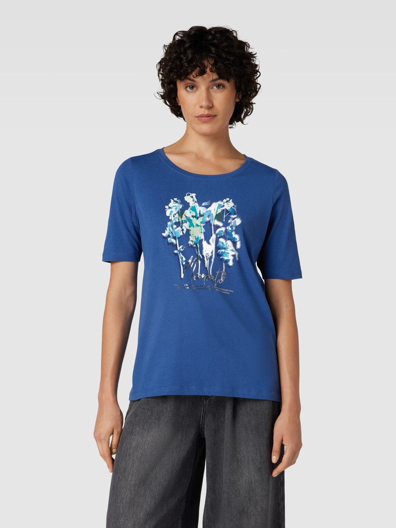T-Shirt mit Motiv-Print in jeans