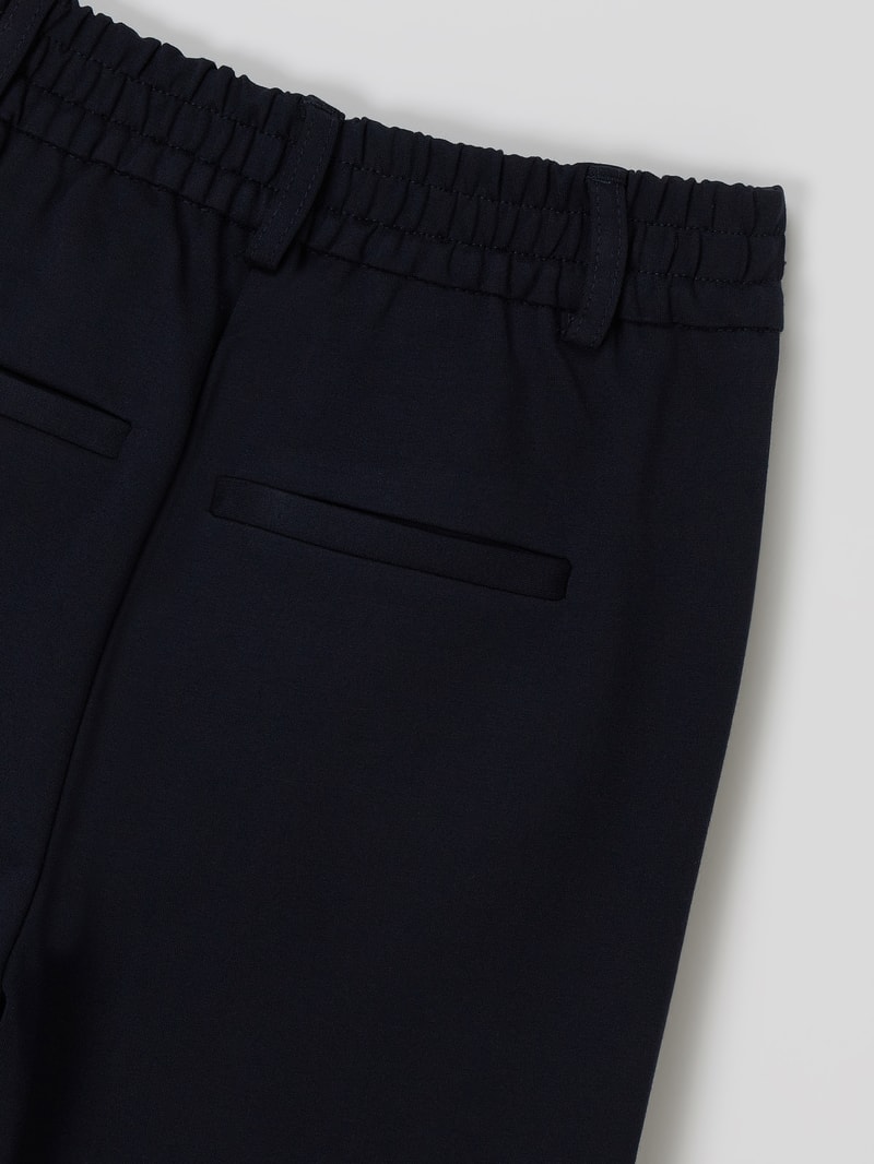 Schlupfhose mit Stretch-Anteil Modell 'Poptrash' in marineblau