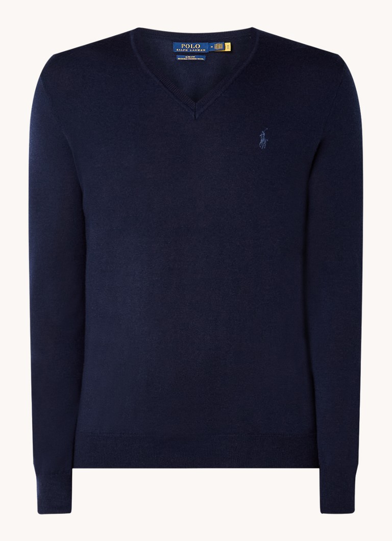 Ralph Lauren Fine-knit wool pullover with logo