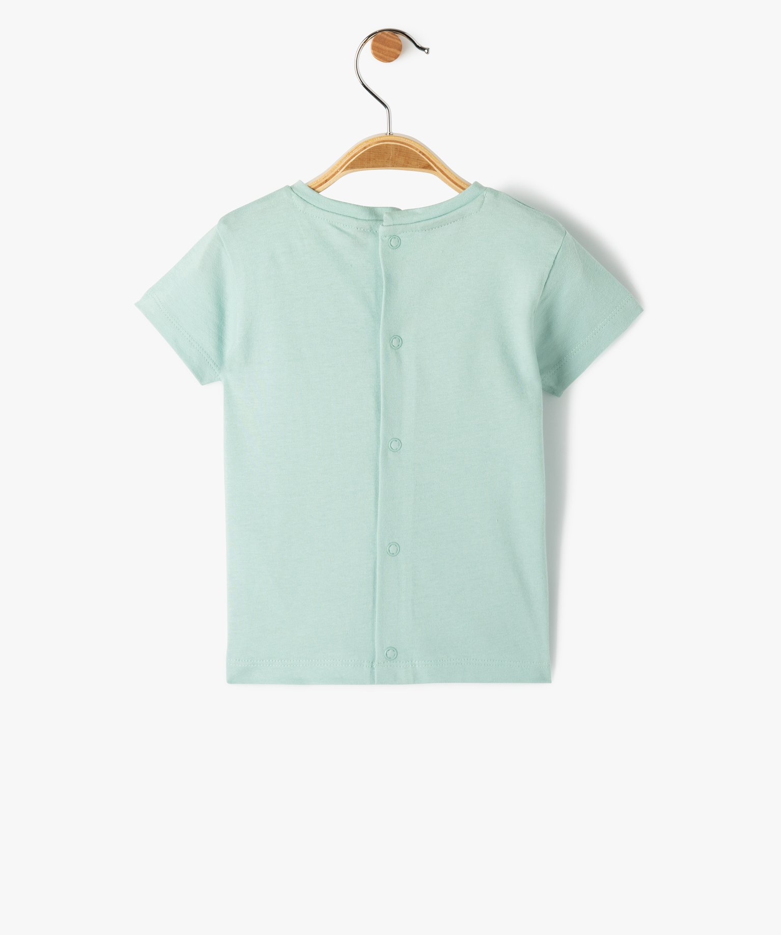 Tee-shirt bébé à manches courtes imprimé - Star Wars vert | GEMO