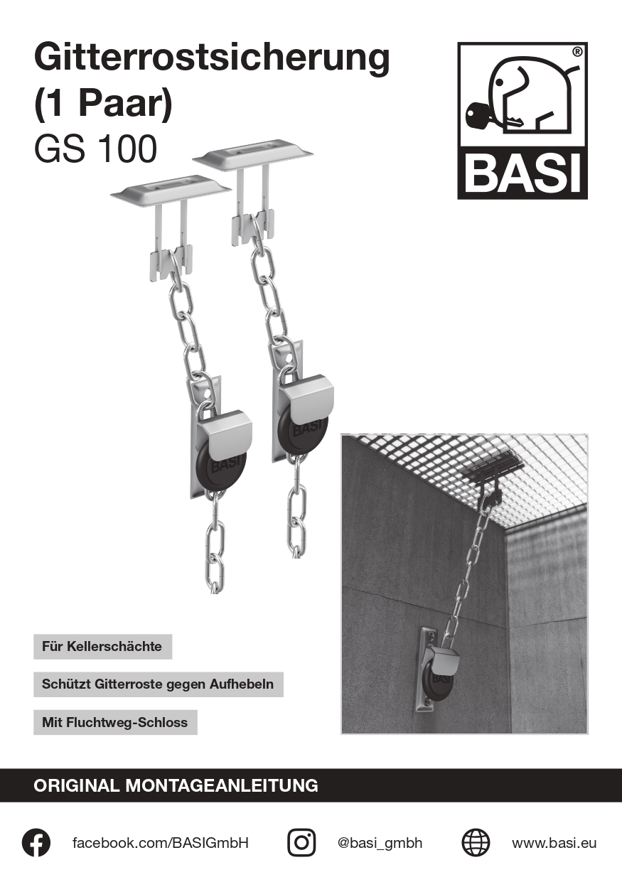 Basi Gitterrostsicherung - GS 100