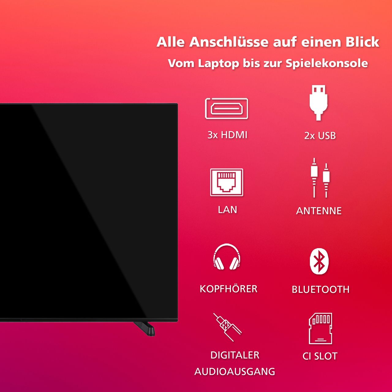 Telefunken Telefunken 65 Zoll Fernseher Fire TV (4K UHD Smart TV, HDR Dolby Vision, Dolby Atmos, Triple-Tuner)