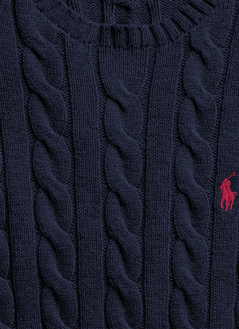 Ralph Lauren Cable-knit sweater with logo embroidery