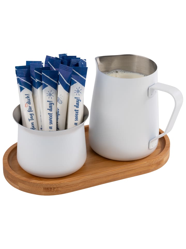 APS Milch- und Zuckerset in weiß, L: 19 cm, B: 10 cm, H: 10 cm, Ø 8 cm günstig kaufen onesize