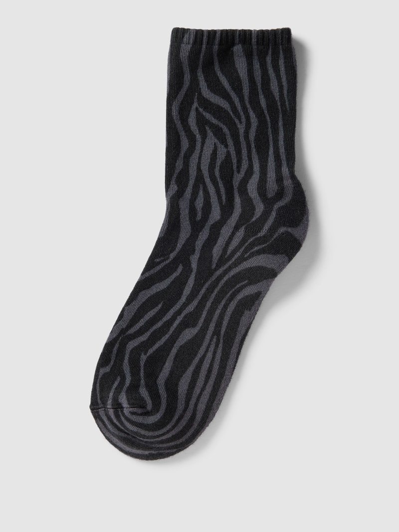 Socken mit Allover-Print in schwarz