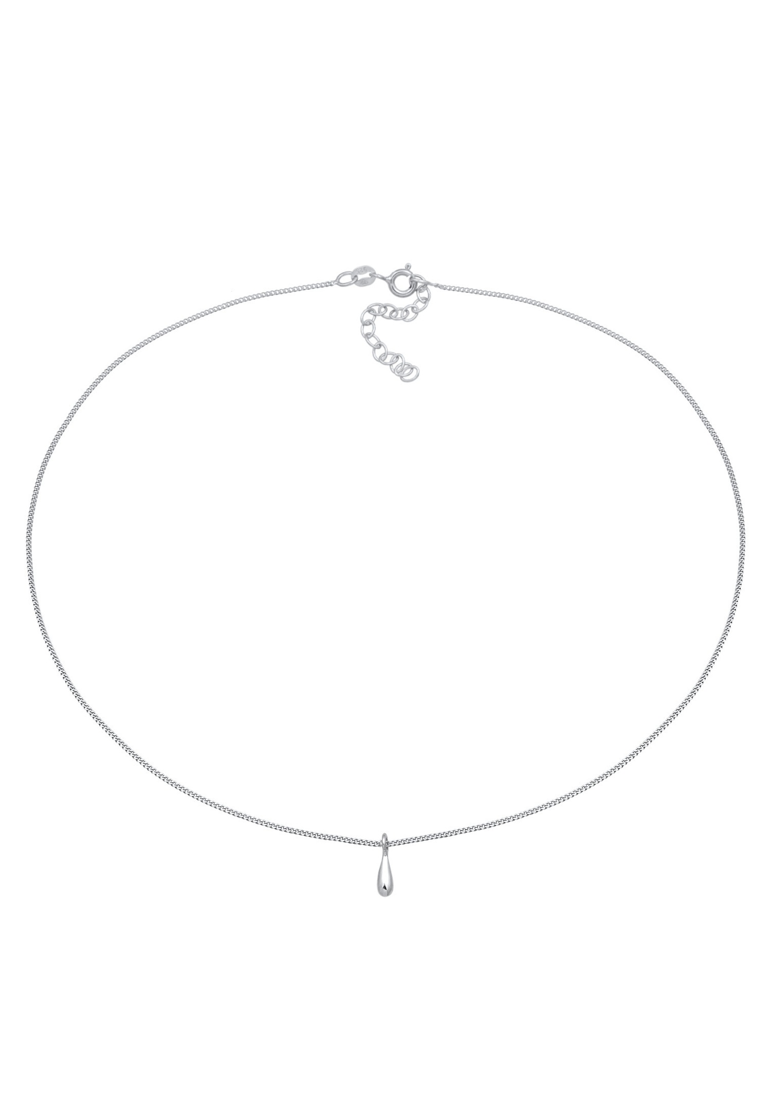 Elli Women's Simple Basic Drop Pendant in 925 Sterling Silver