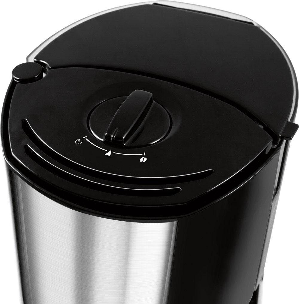 Melitta Filterkaffeemaschine Enjoy® Top Therm, 1,25l Kaffeekanne, Papierfilter 1x4, mit Thermkanne aus Edelstahl