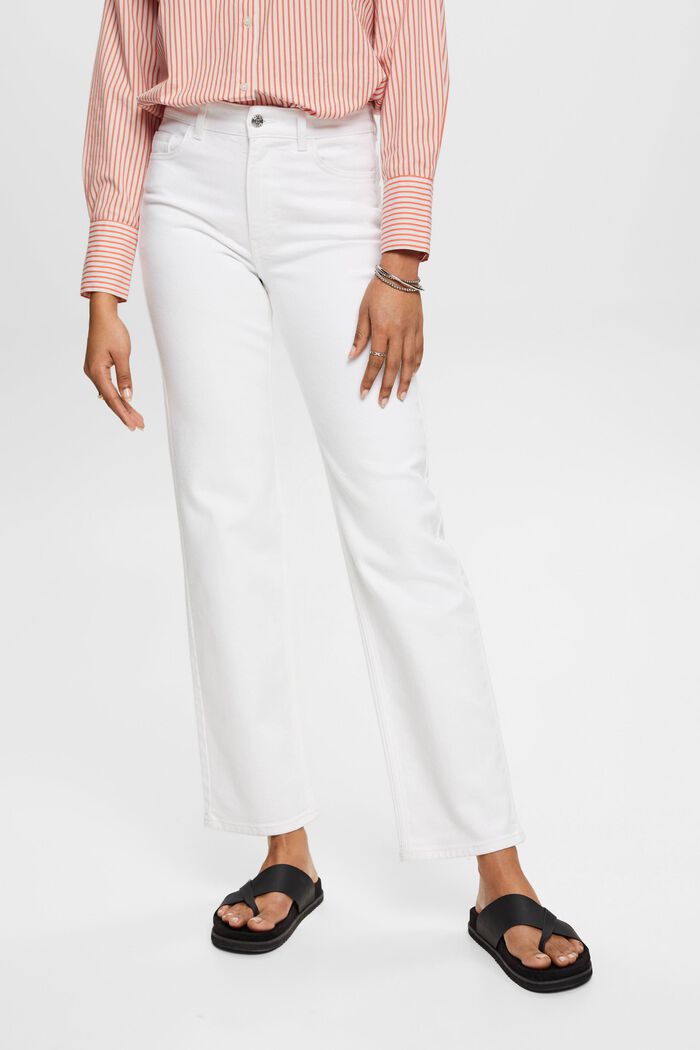 High-Rise-Jeans mit geradem Bein