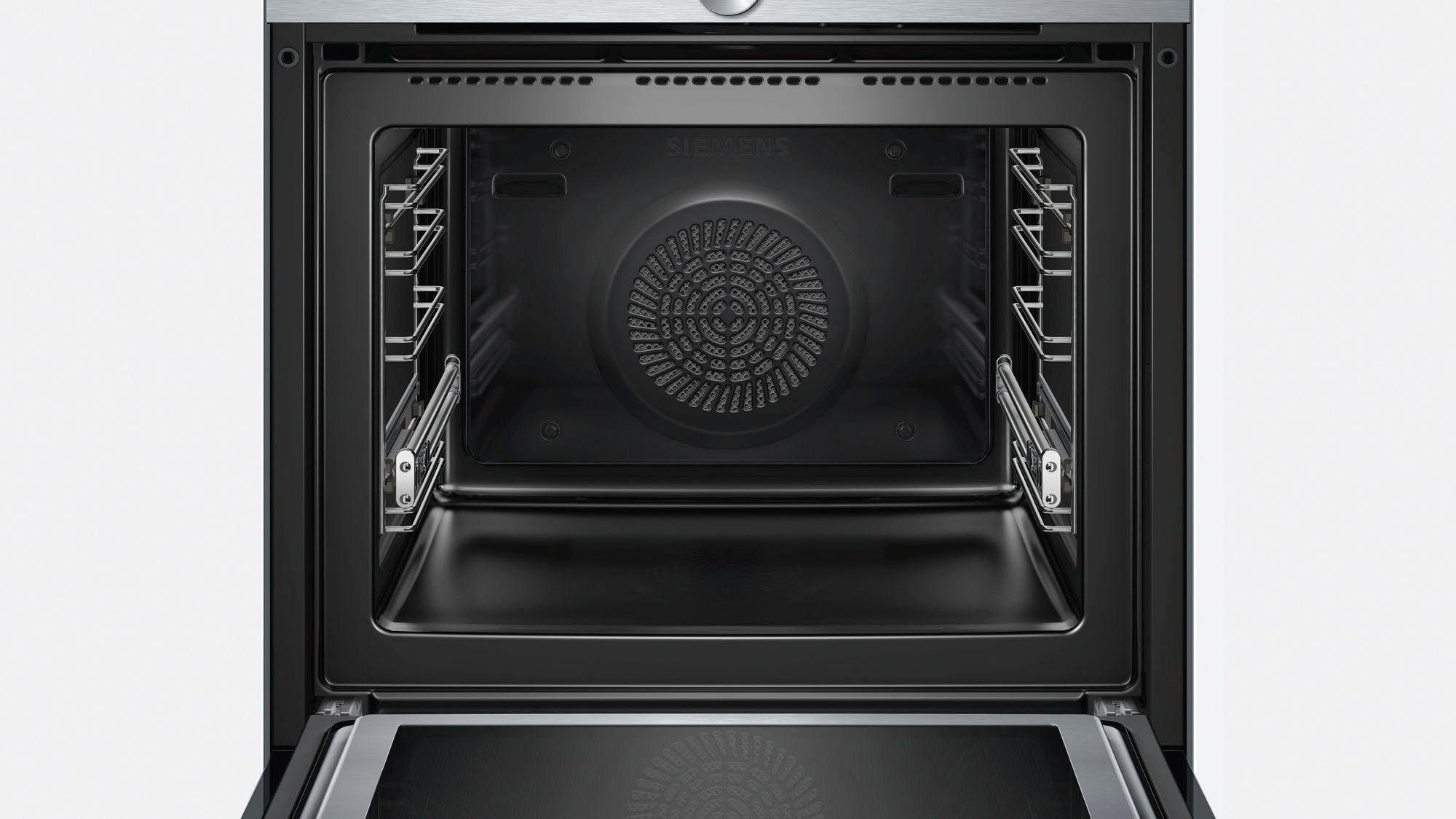 SIEMENS Pyrolyse Backofen iQ700 HM676G0S6, mit 1-fach-Teleskopauszug, Aqua-Reinigungsfunktion, mit 4D-Heißluft