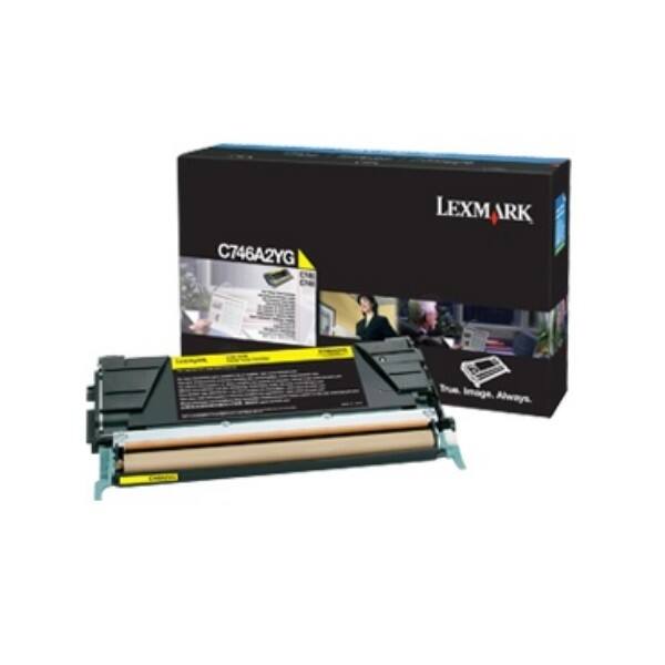 Lexmark Original Tonerkartusche C746A3YG Gelb
