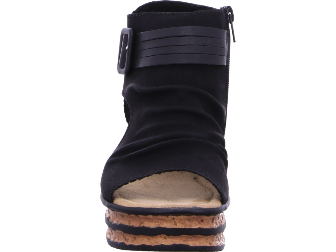 RIEKER Klassische Sandalen schwarz