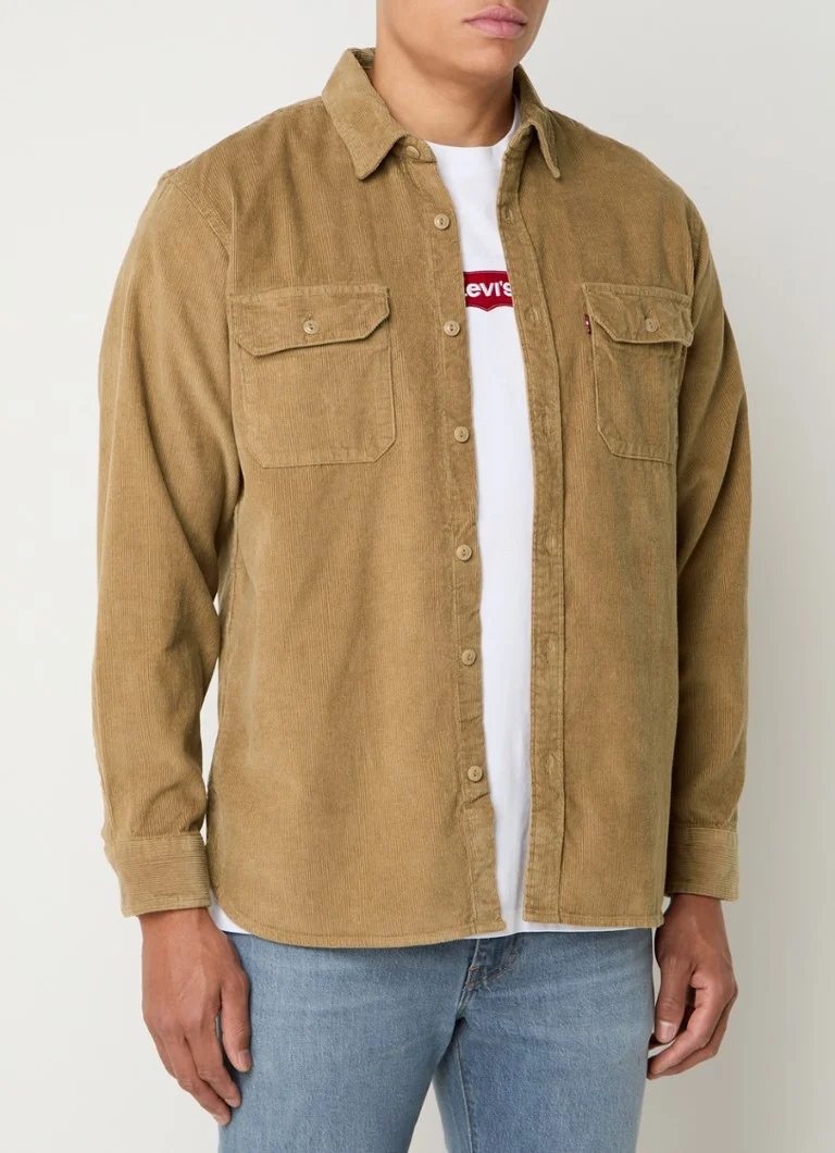 Cămașă Levi's Jackson Classic Fit din catifea reiată