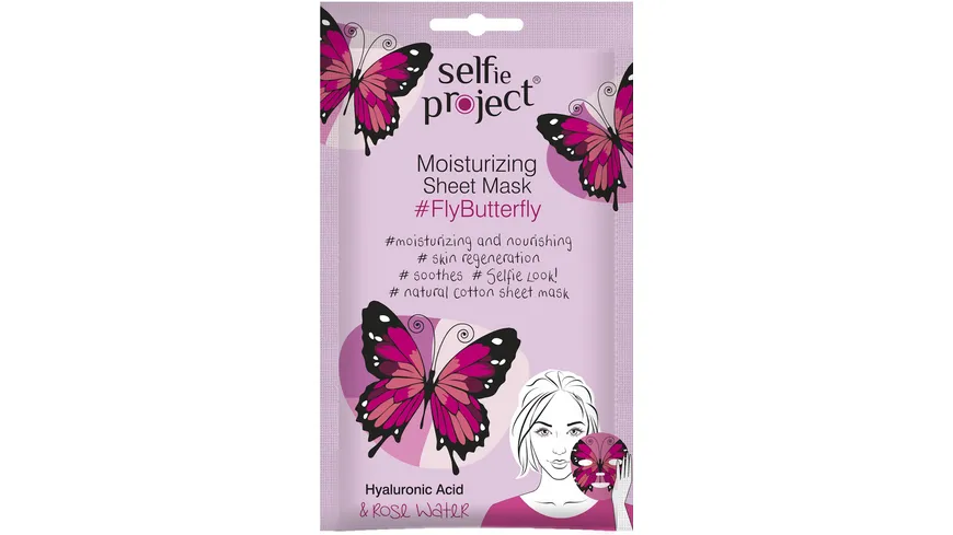 Selfie Project Sheet Mask Moisturizing #FlyButterfly