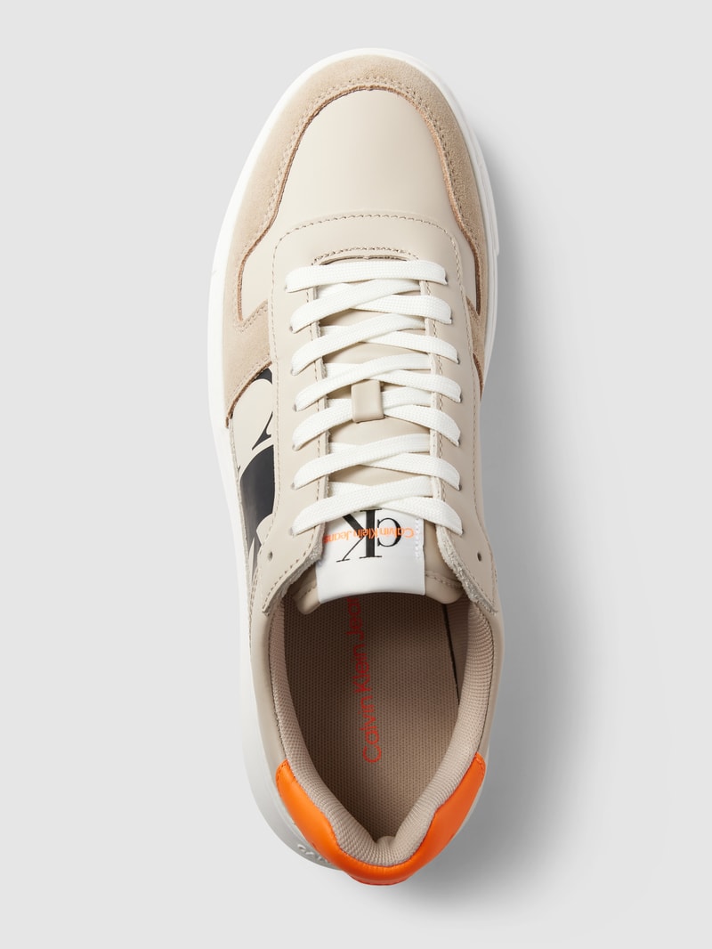 Sneaker mit Label-Details Modell 'CHUNKY' in beige