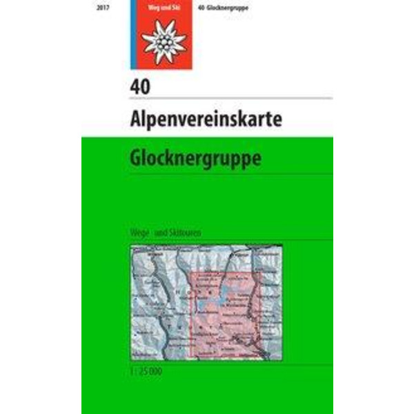 DAV Alpenvereinskarte 40 Glocknergruppe 1 : 25 000 - Wanderkarte