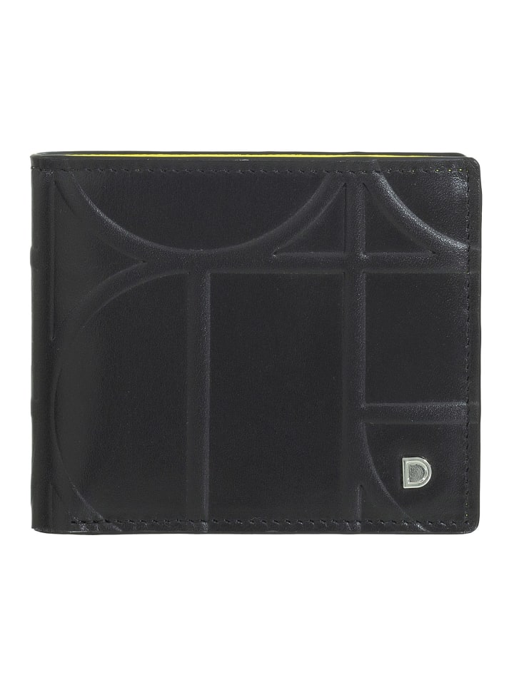 DuDu Up! Geldbörse RFID Schutz Leder 10.5 cm in black-bright yellow günstig kaufen onesize