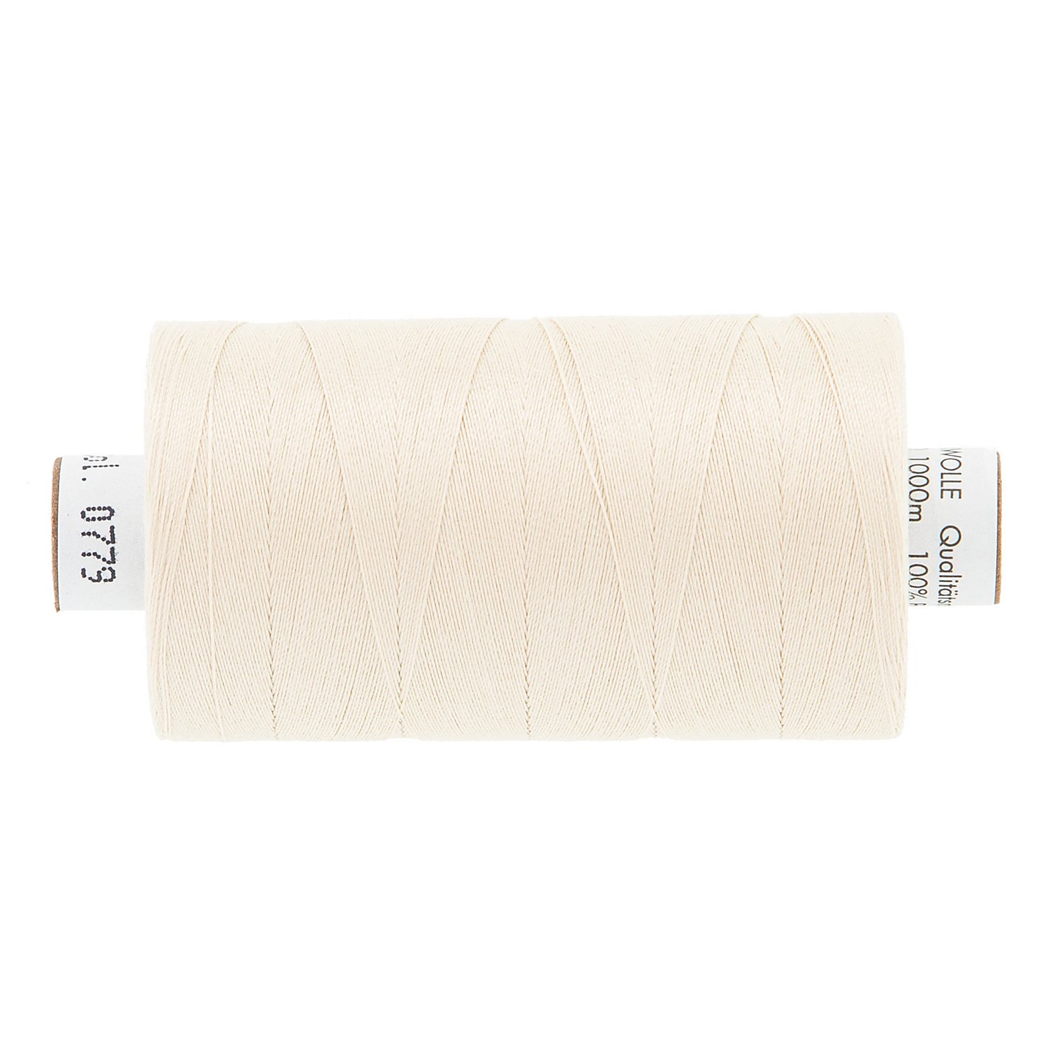 buttinette Baumwoll- und Quiltgarn, Stärke: 50, 1000m-Spule, beige