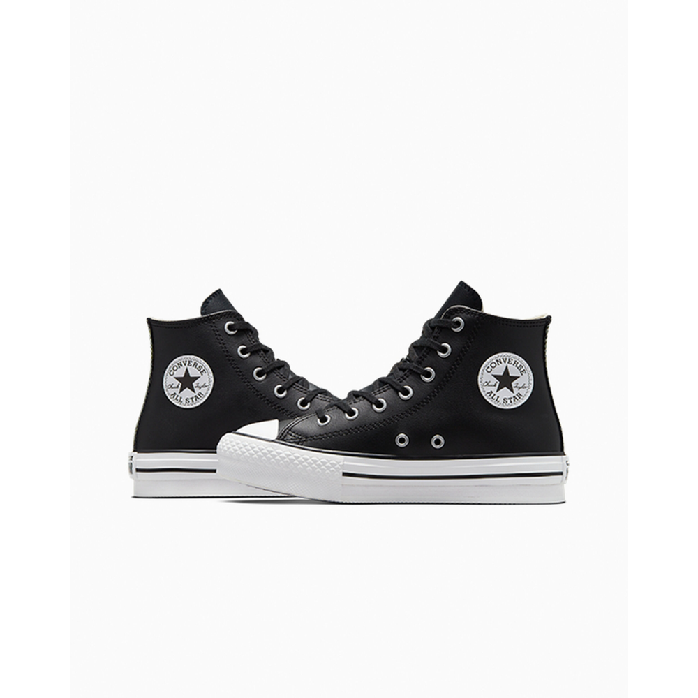 Converse Chuck Taylor All Star Lift Platform Leather High A01015C / schwarz