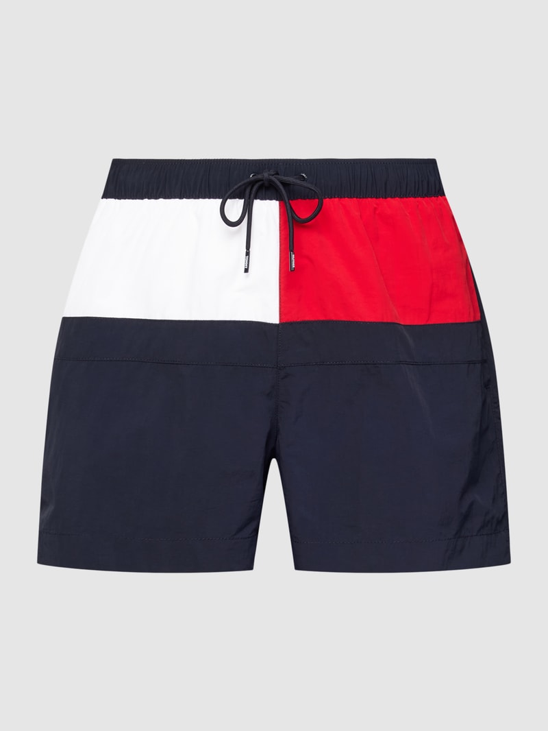 Badehose im Colour-Blocking-Design in dunkelblau