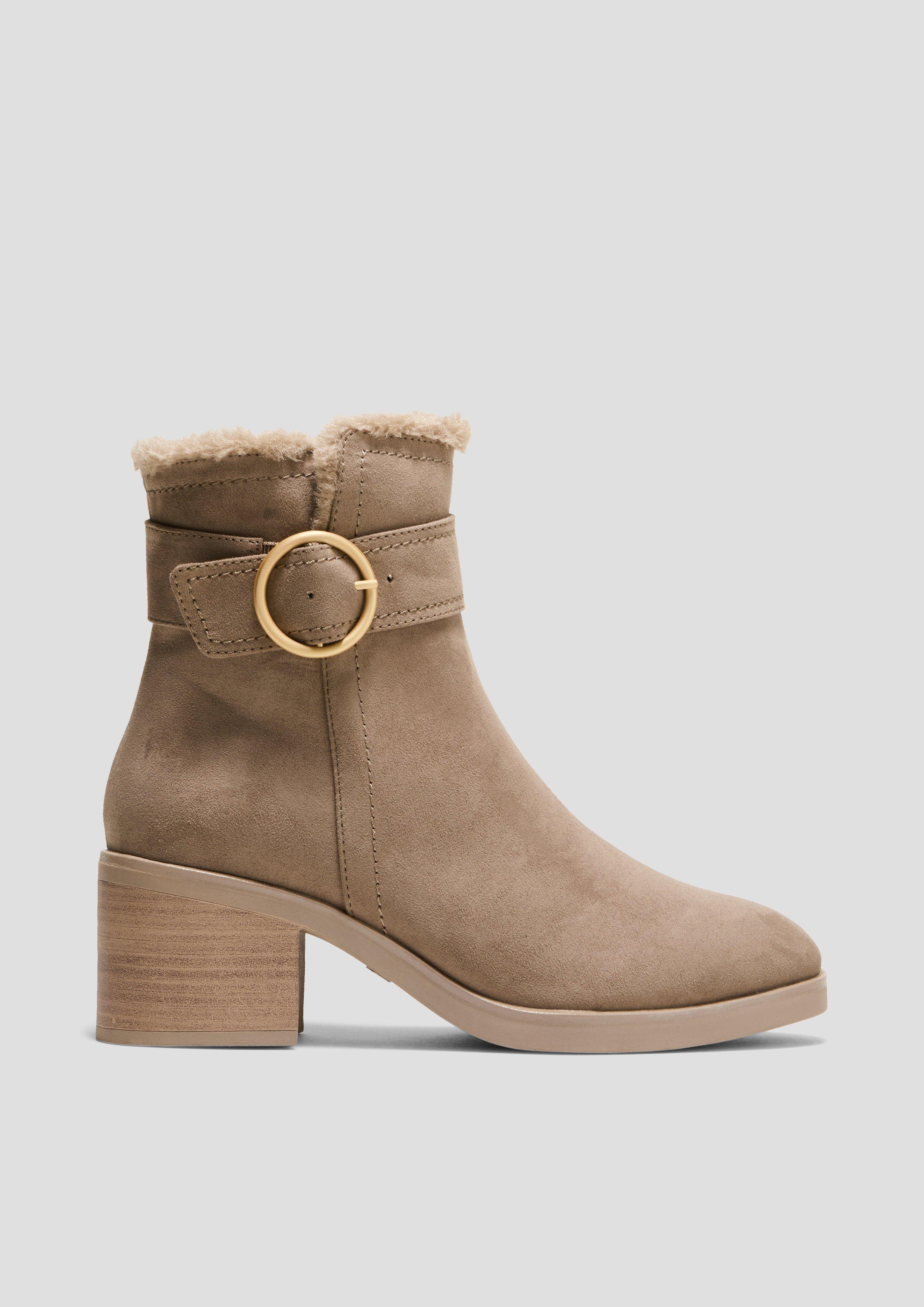 Stiefeletten in Wildleder-Optik  6008573-341