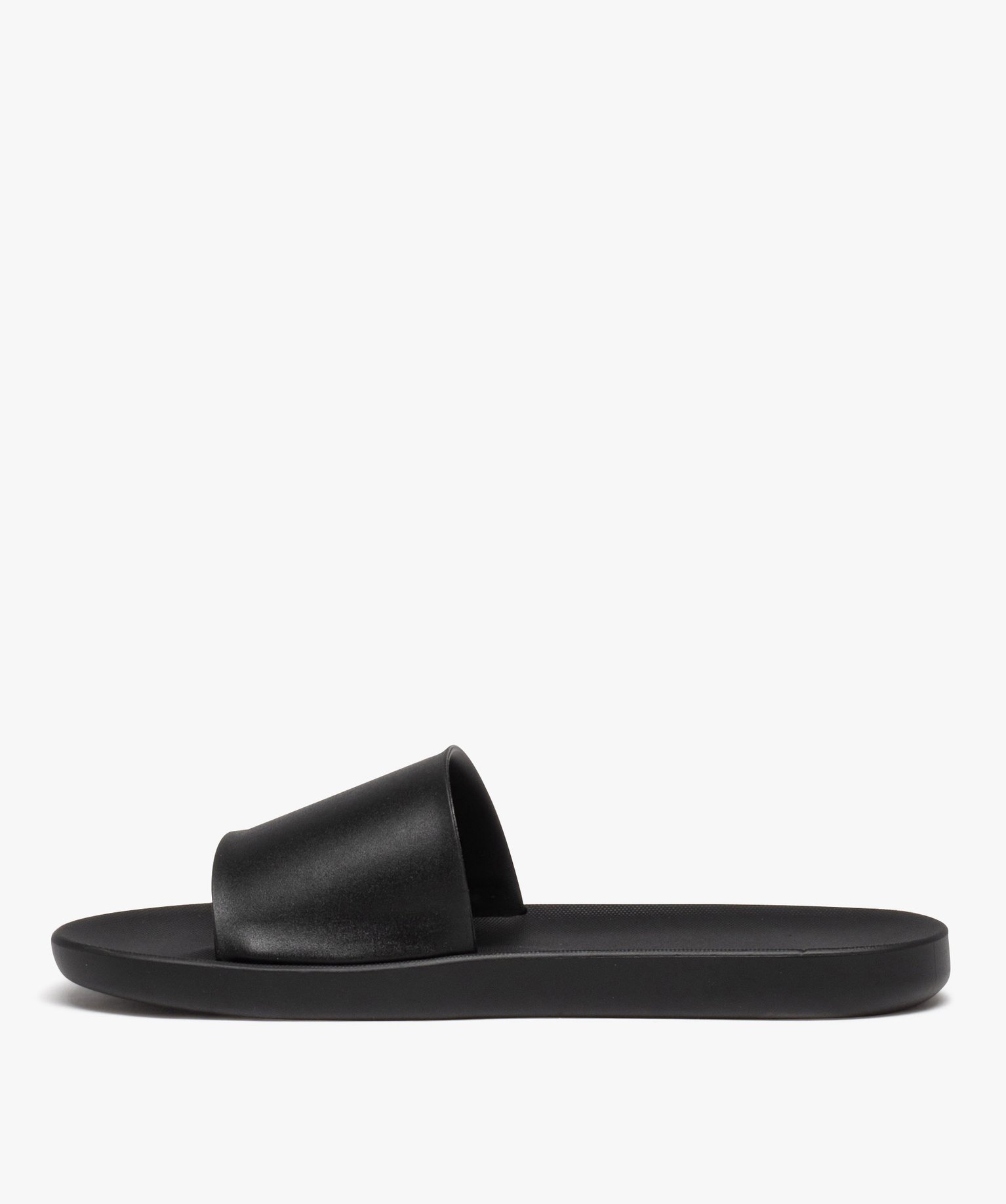 Mules de piscine femme unies à bandeau large - Copacabana noir | GEMO