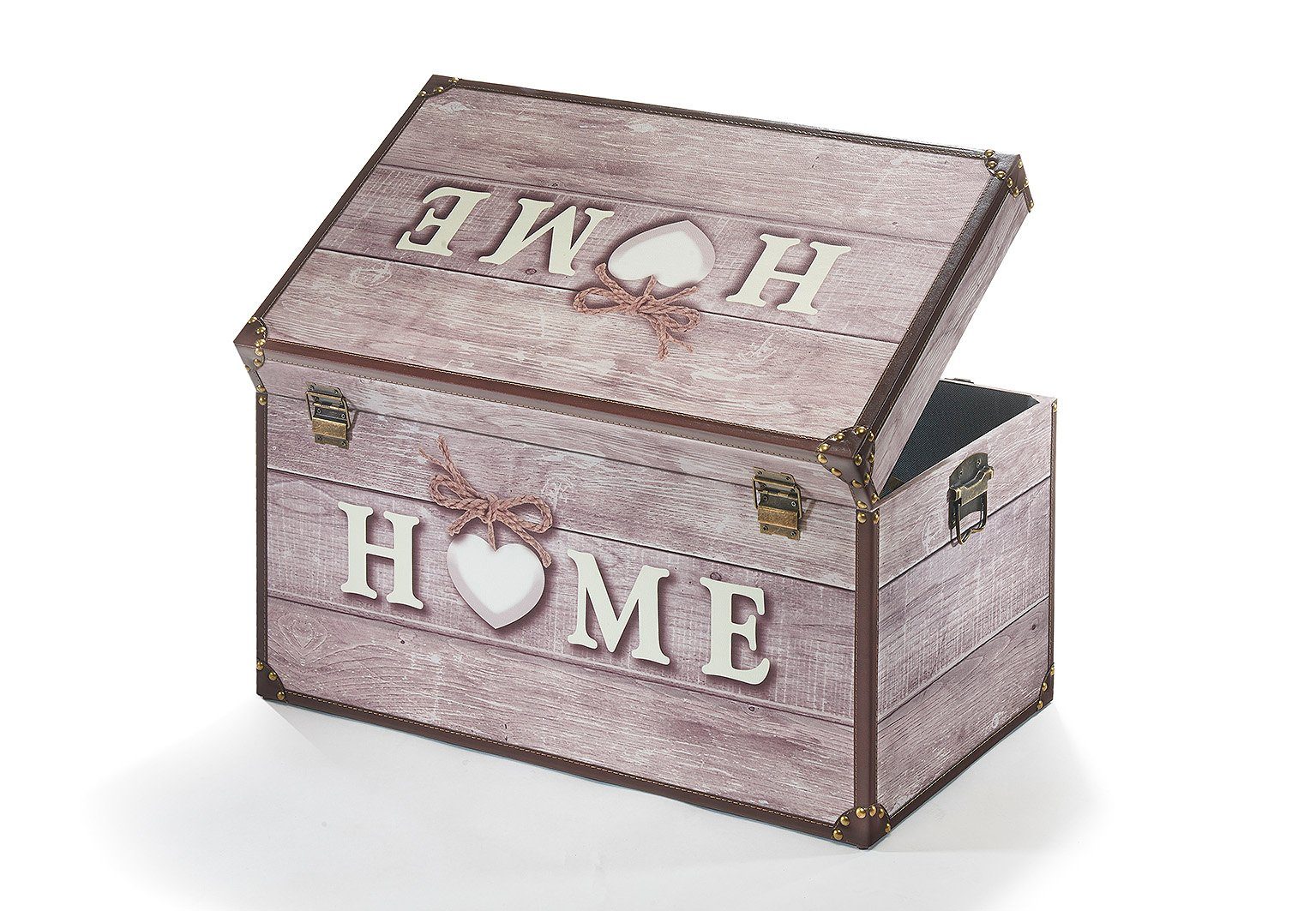 Kobolo Truhe Kiste Aufbewahrungsbox HOME 68x42x40cm