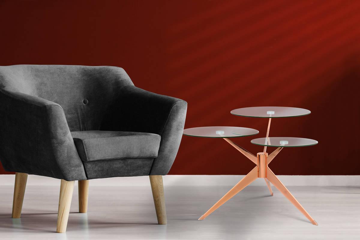 Kayoom Beistelltisch Triplet 110 Rosé