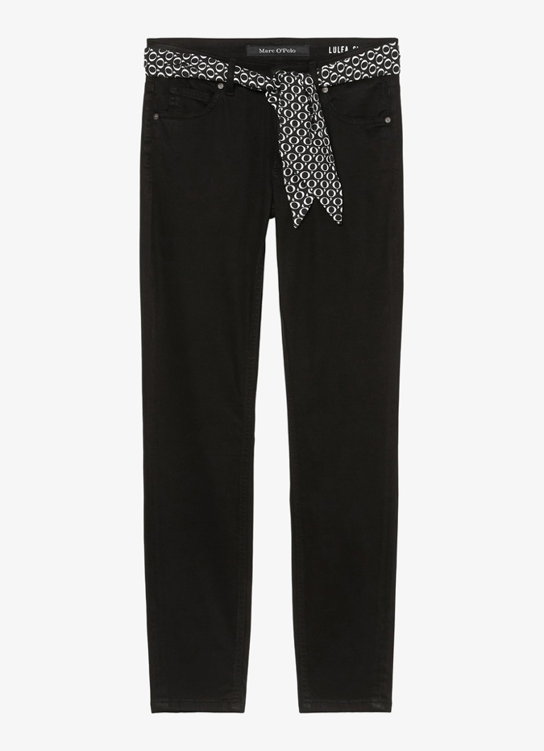 Chino Marc O'Polo taille mi-haute coupe slim en mélange de lyocell avec poches latérales