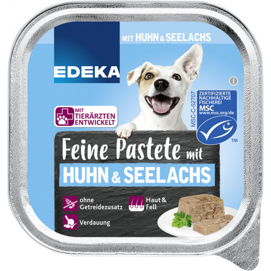 EDEKA Feine Pastete mit Huhn & Seelachs 150G