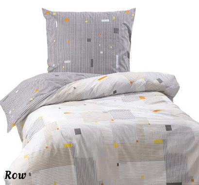 Bettwäsche Baumwolle 135x200, 155x200, 155x220, 200x200, 200x220 oder 240x220, Leonado Vicenti, Renforcé, 2 teilig, Streifen in verschiedenen Farben mit Reißverschluss